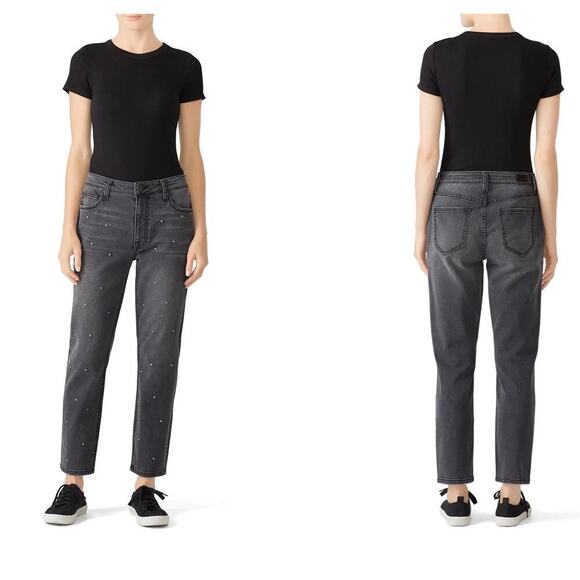 JOIE Washed Onyx Pereh Studded Jeans Charcoal size 28 - Picture 1 of 9